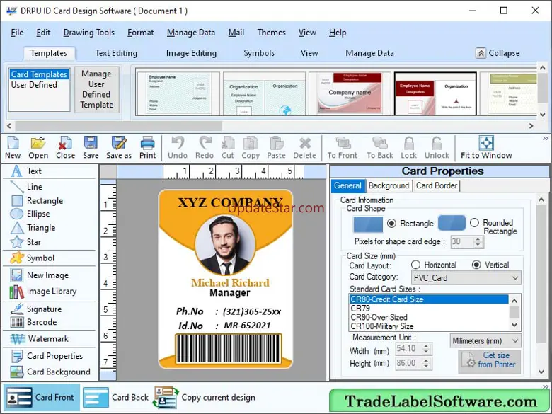 Colorful ID Card Maker Software 9.4.2.1