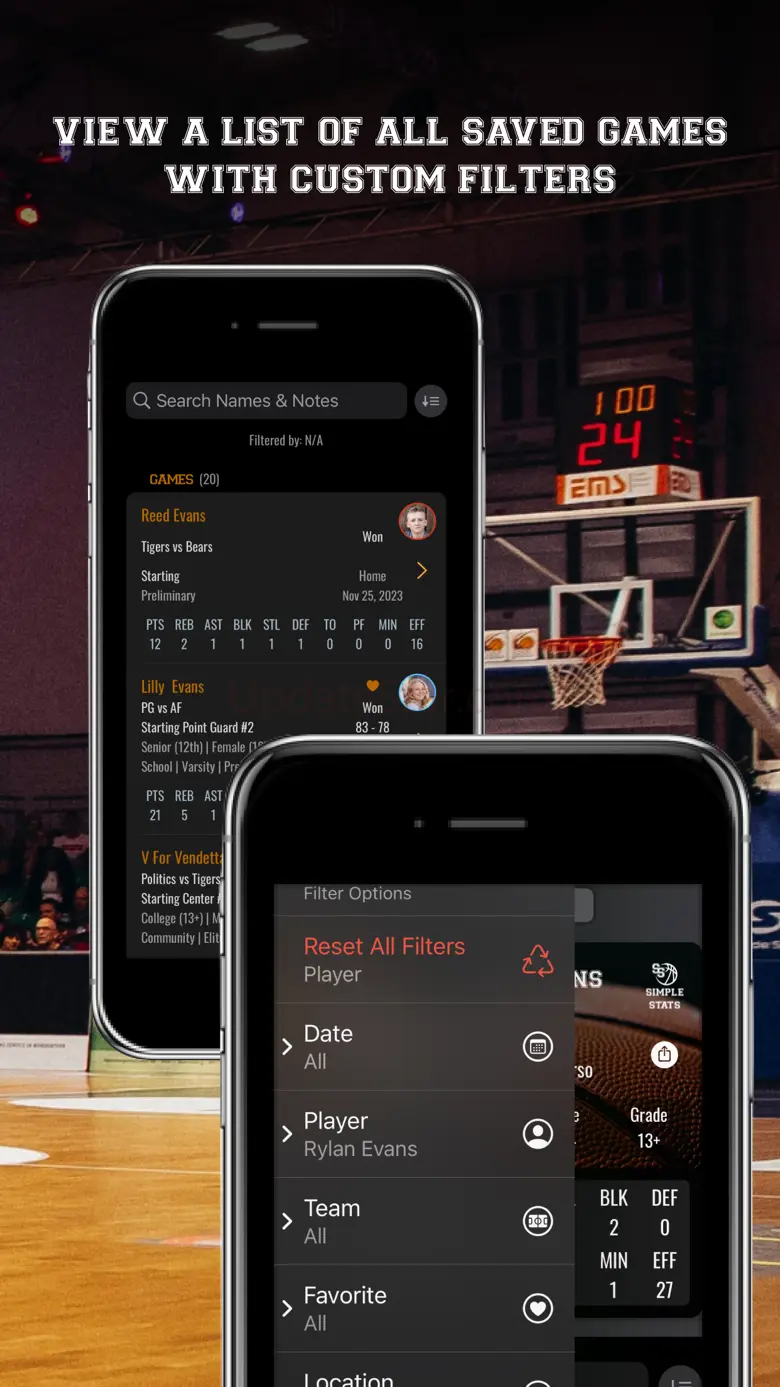 Basketball Simple Stat Tracker 4.0.0