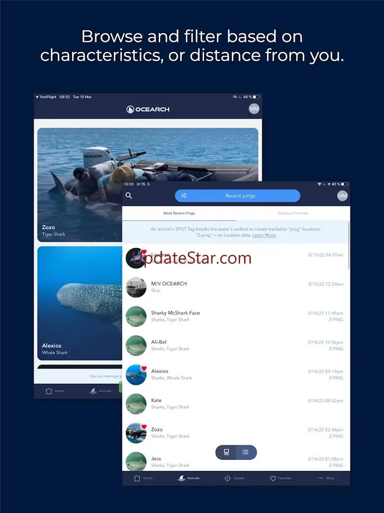 OCEARCH Shark Tracker 2.5.14