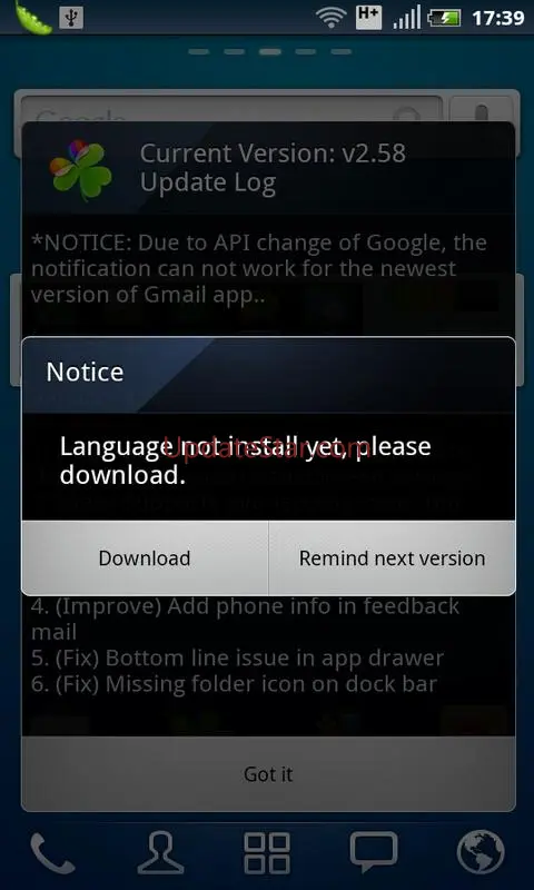 GO LauncherEX Indonesia langua 1.4