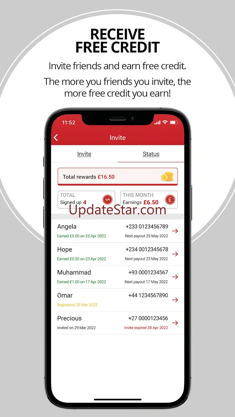 White - calling & send airtime 3.5.3