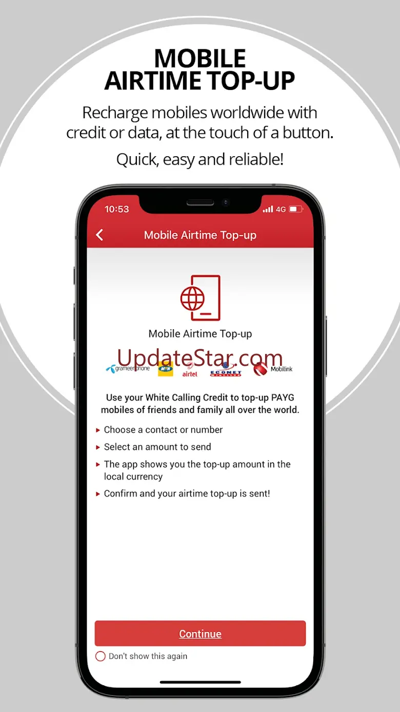 White - calling & send airtime 3.5.3