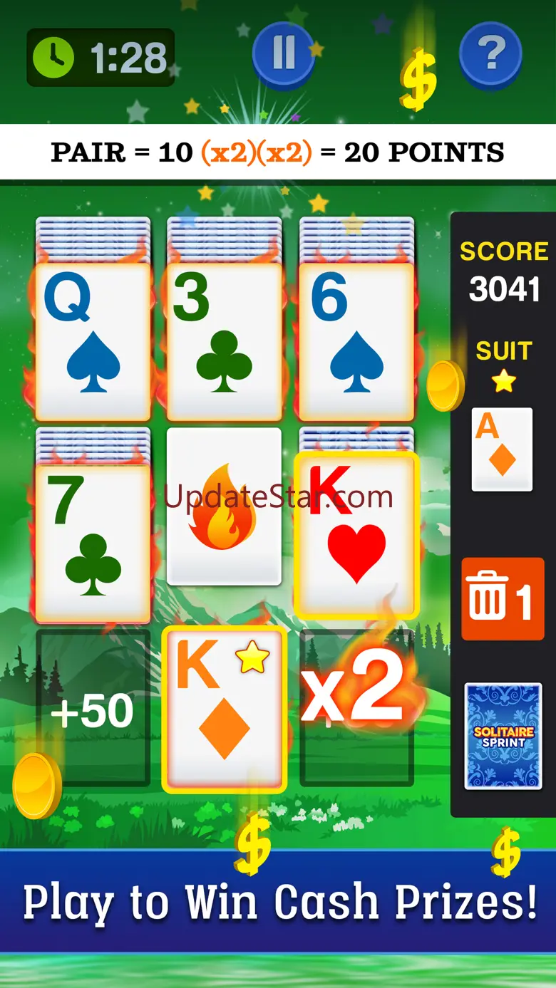 Solitaire Sprint - Win Cash 3.0