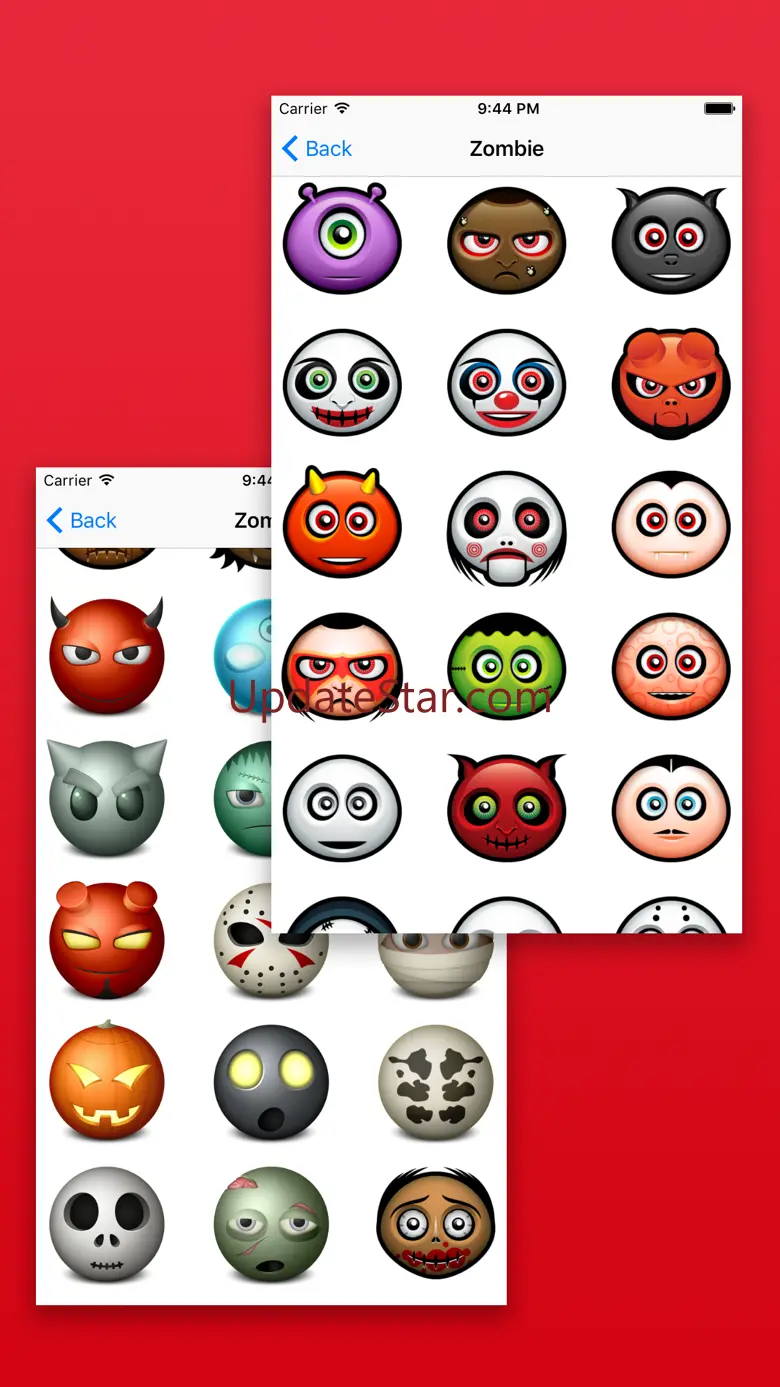 Zombie Emoji Horrible Troll Faces Spooky Emoticons 2.2
