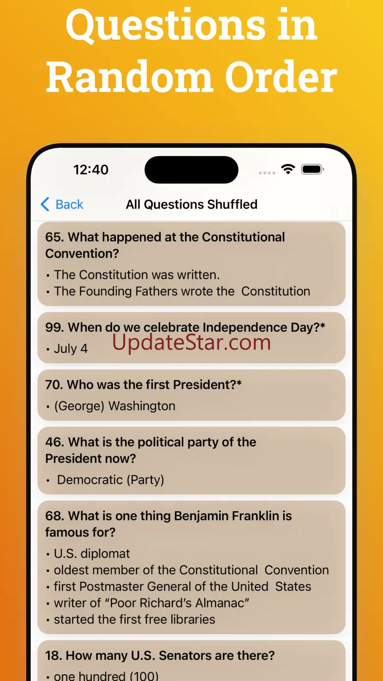 US Citizenship Test 2024 Audio 3.6