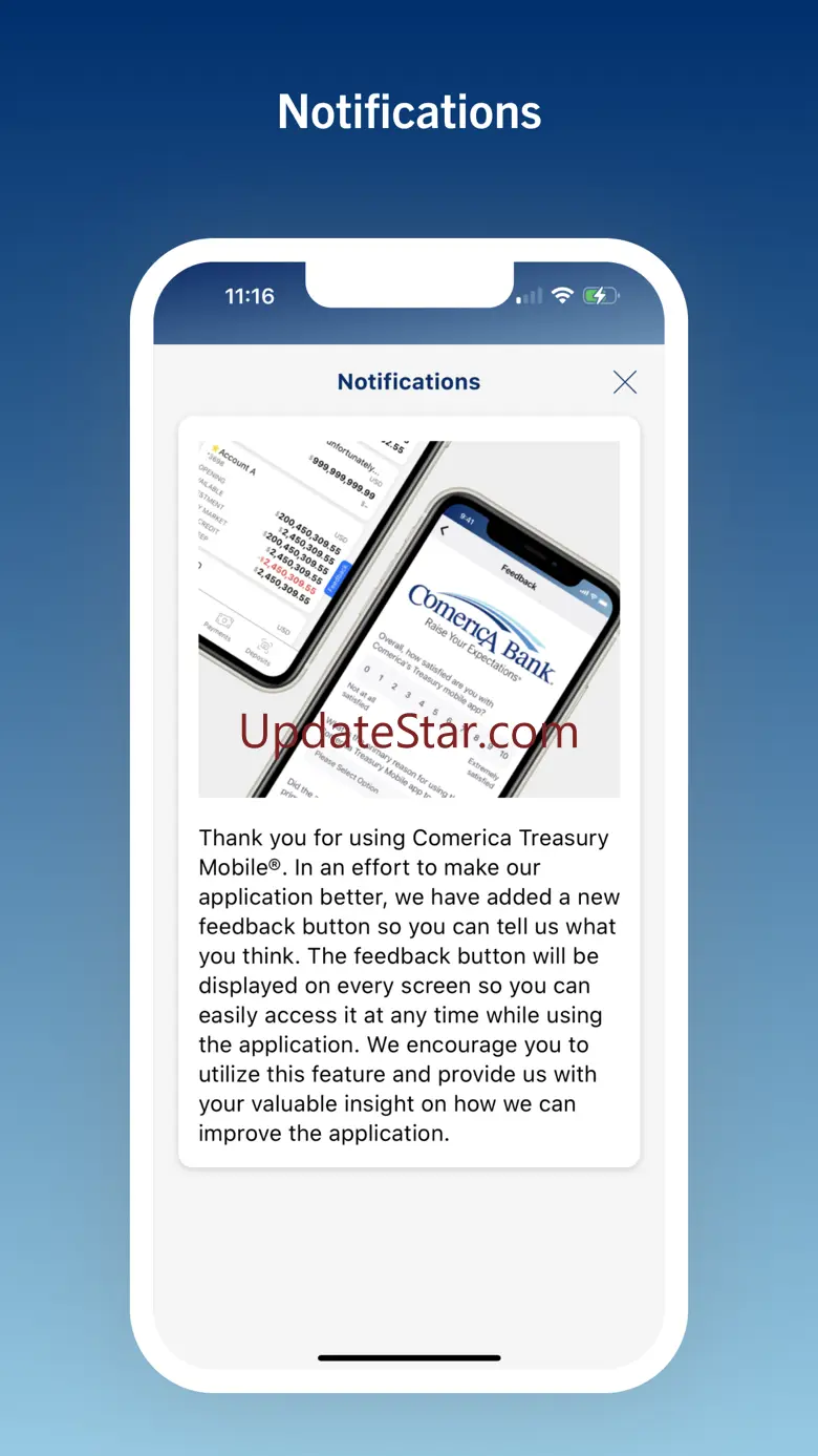 Comerica Treasury Mobile® 2404.5.96