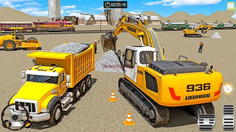 Construction city Excavator 3d 2.3