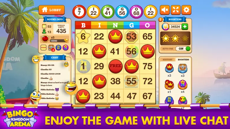 Bingo Kingdom Arena Bingo Game 1100553