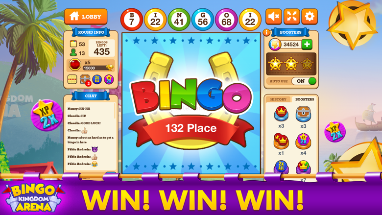Bingo Kingdom Arena Bingo Game 1100553