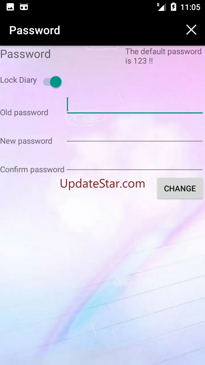 Diary App with Password 2.5