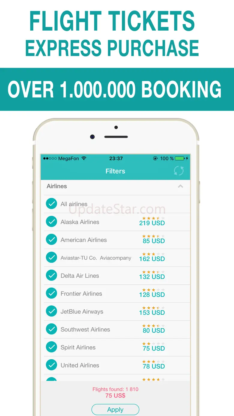 All airlines - cheap airline tickets & airfare deals 1.0