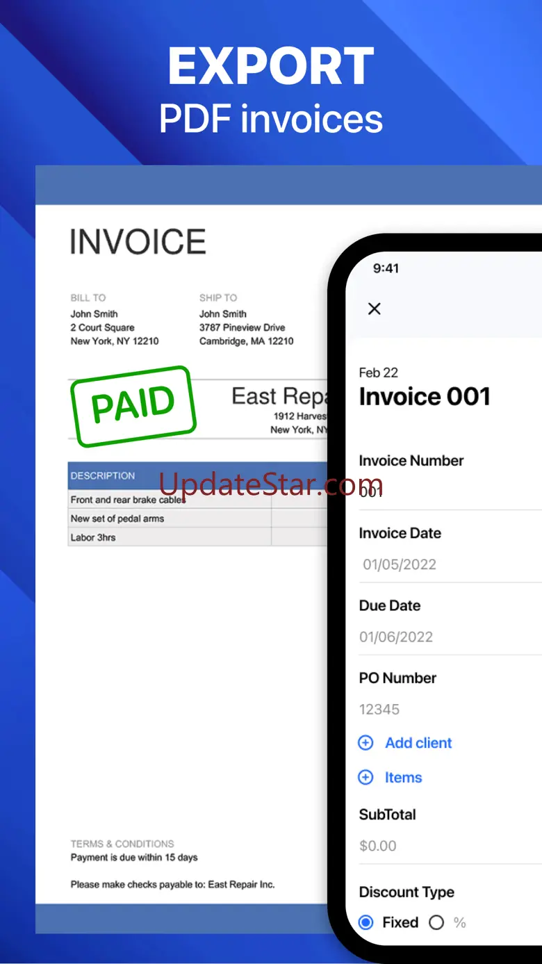 The Invoice Maker app 1.5.4