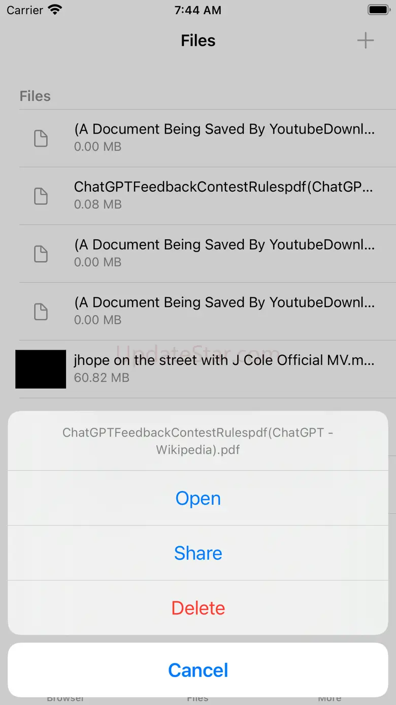 Files, Docs, Video Browser 3.4
