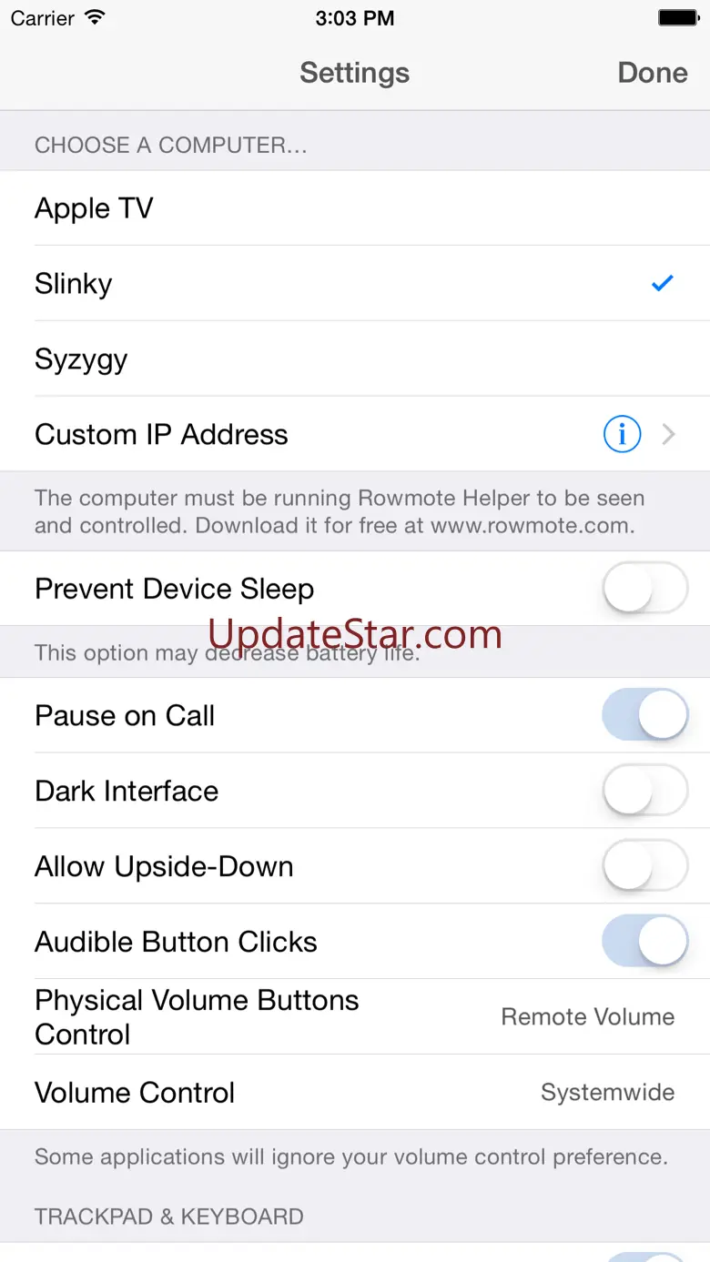 Rowmote Pro for Mac 5.0.1