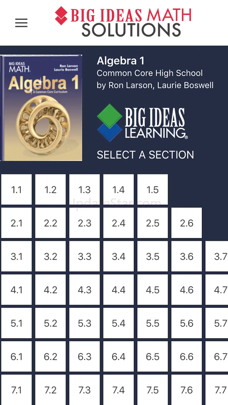 Big Ideas Math Solutions 2.0.1