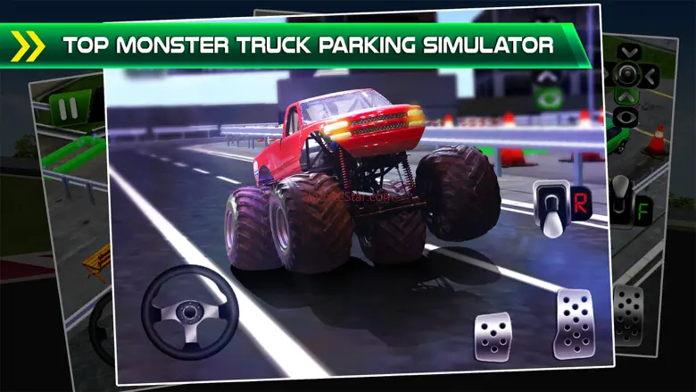 Monster Truck Parking Simulator - 3D Car Bus Driving & Racing Games 1.0