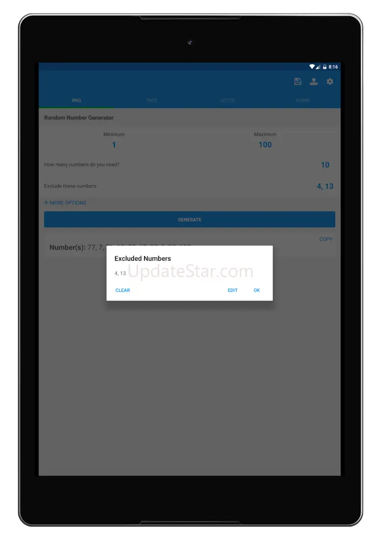 Random Number Generator Plus 2.4.8