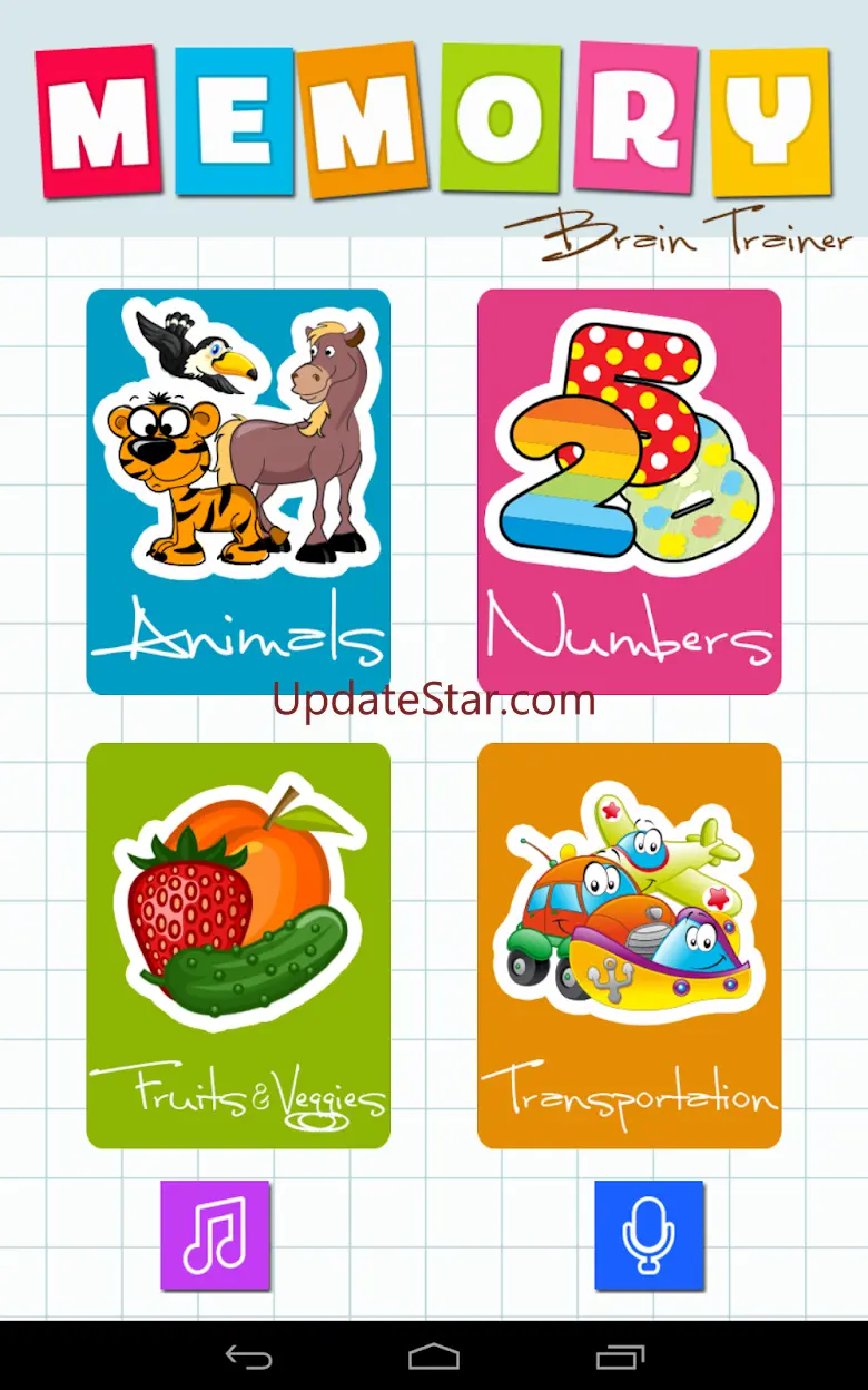 Memory Game: Animals, Fruits,  2.2.0