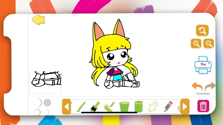 Gasha Coloring Book Chibi 8