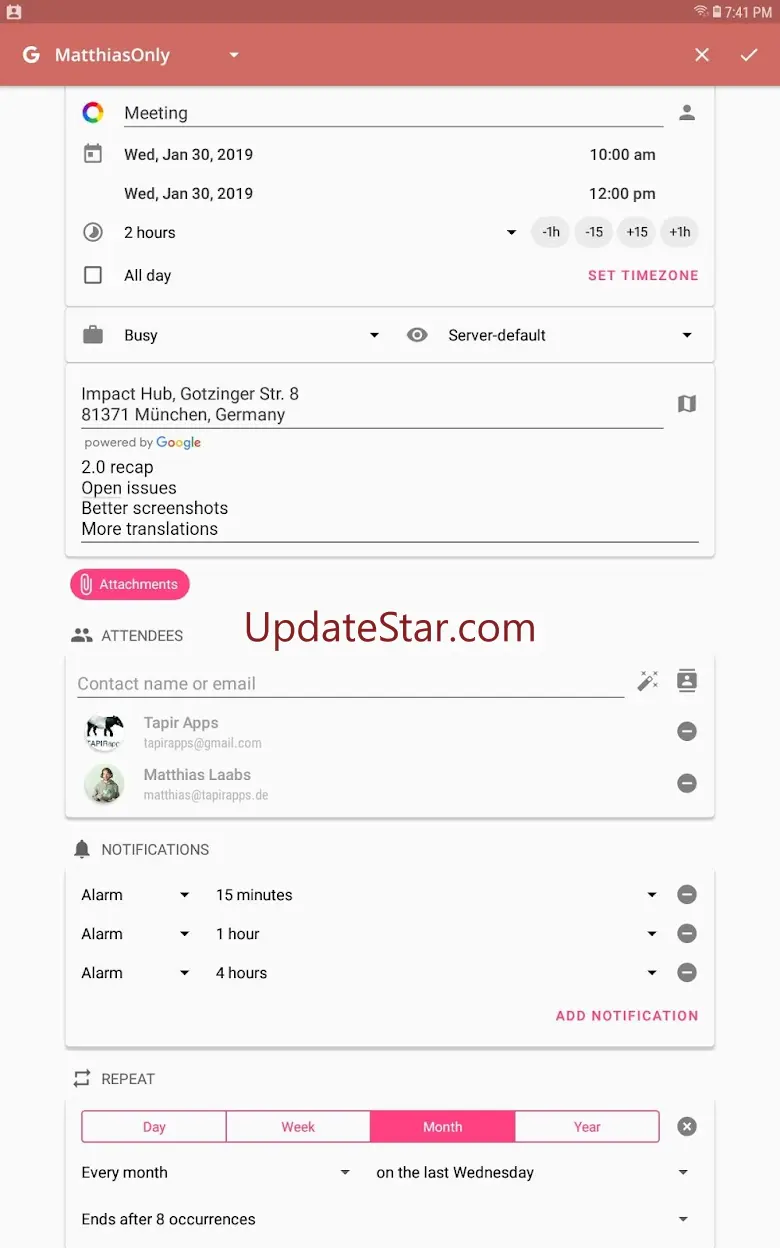 aCalendar+ Calendar & Tasks 2.8.2