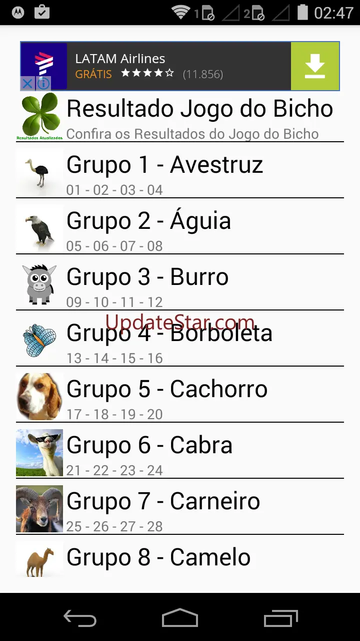 Palpites do Bicho no Celular 2.8.0