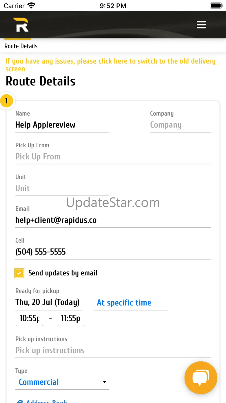 Rapidus - Same-day Delivery 2.0