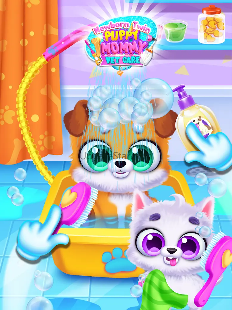 Newborn Puppy Mommy Dog Salon 4.5
