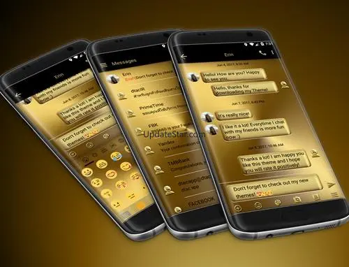 SMS Messages Metal Solid Gold 350