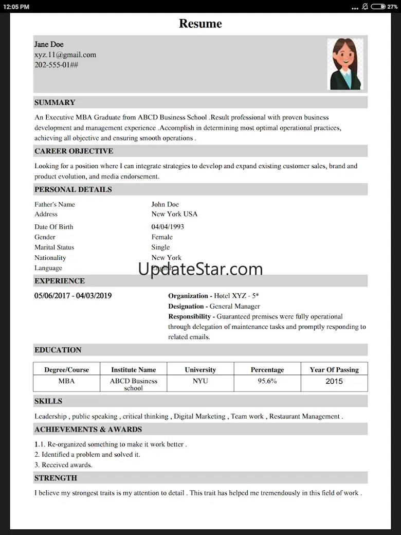 CV Maker Resume PDF Editor 2.3