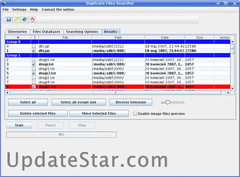 Duplicate Files Searcher 2.1