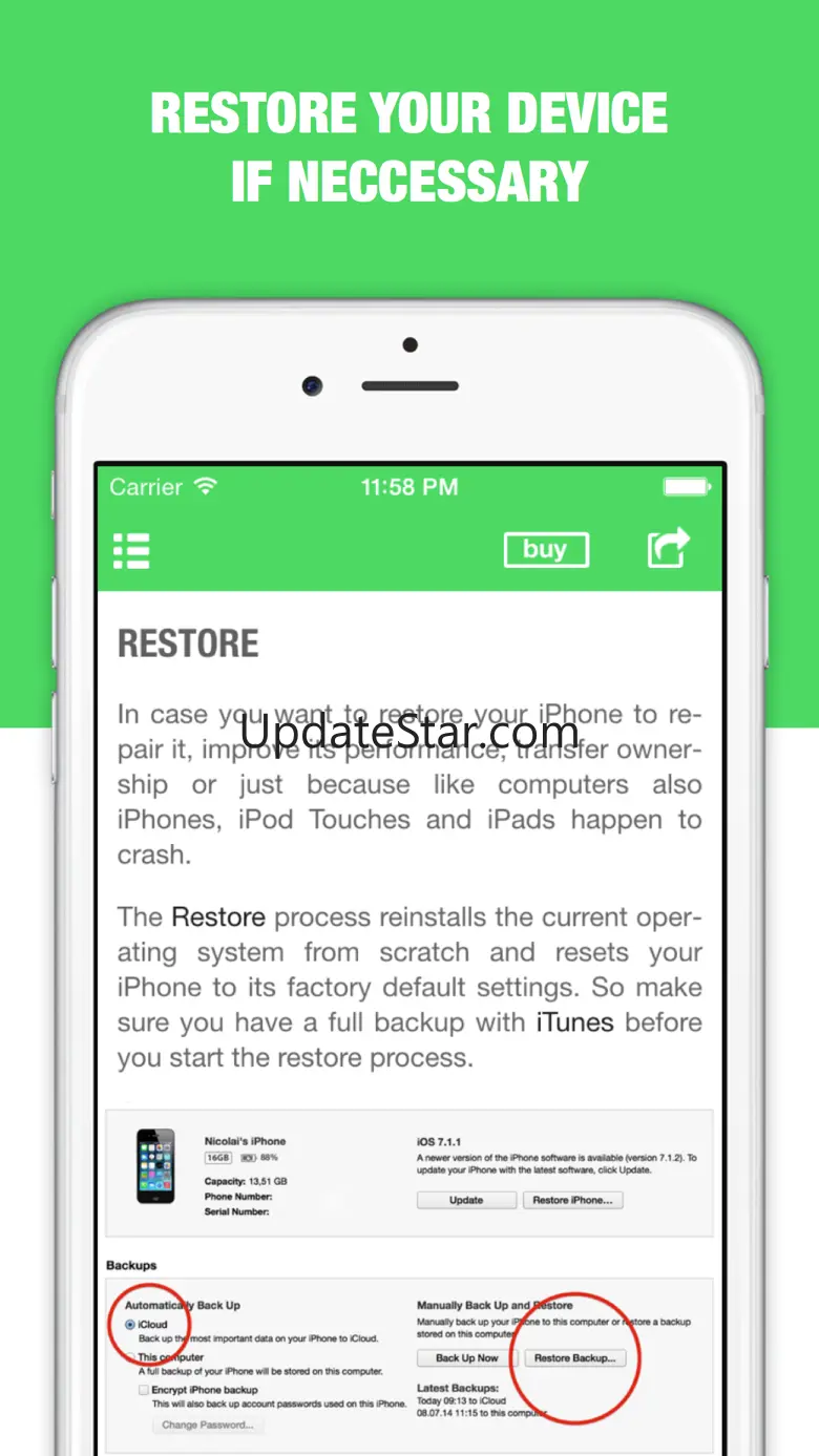 Backup Guide for iPhone & iTunes - Learn how to transfer & recover your data & sms 9.3.4
