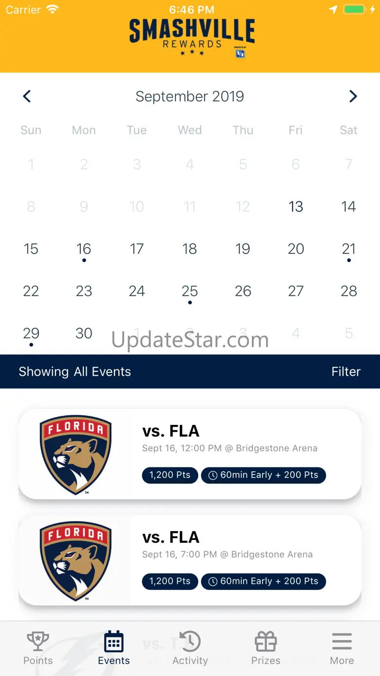 Nashville Predators Rewards 10.2.4