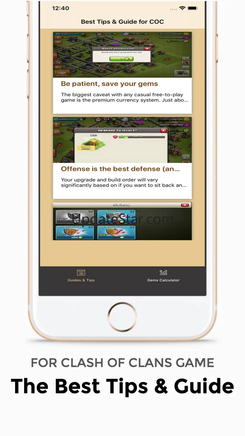 Gems Calc for "Clash of Clans" 4.0