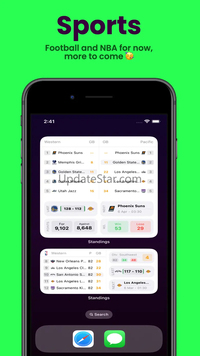 Standings Widget 1.3.6
