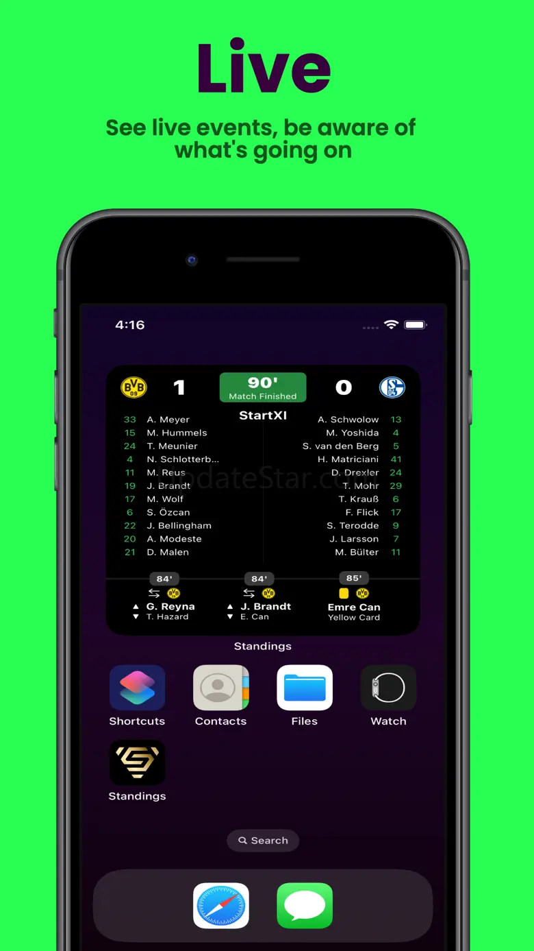Standings Widget 1.3.6