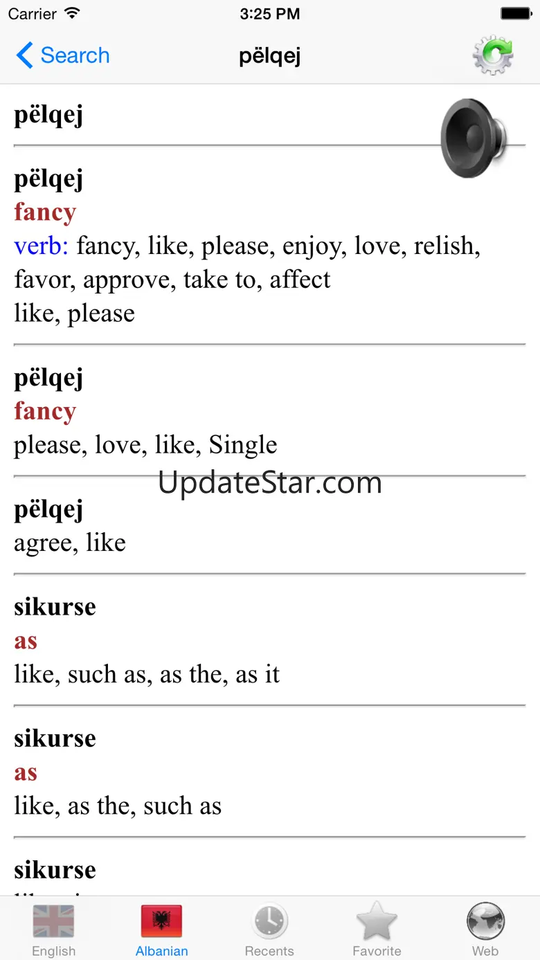 Albanian English dictionary 1.12