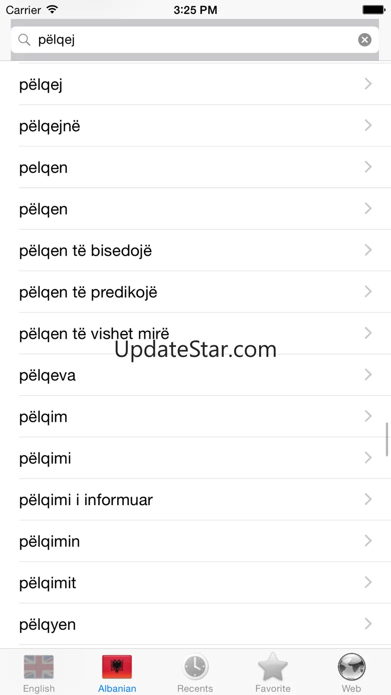 Albanian English dictionary 1.12