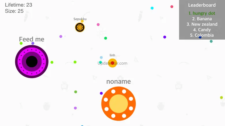 Crazy Dot Party: the kingdoms of dots ~ paradise of trivia game in blob.io version 1.1