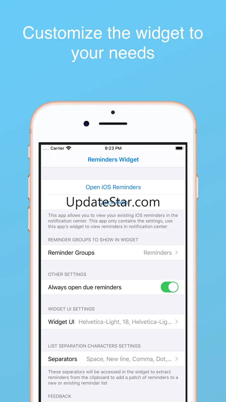 Reminders Widget 1.5.3