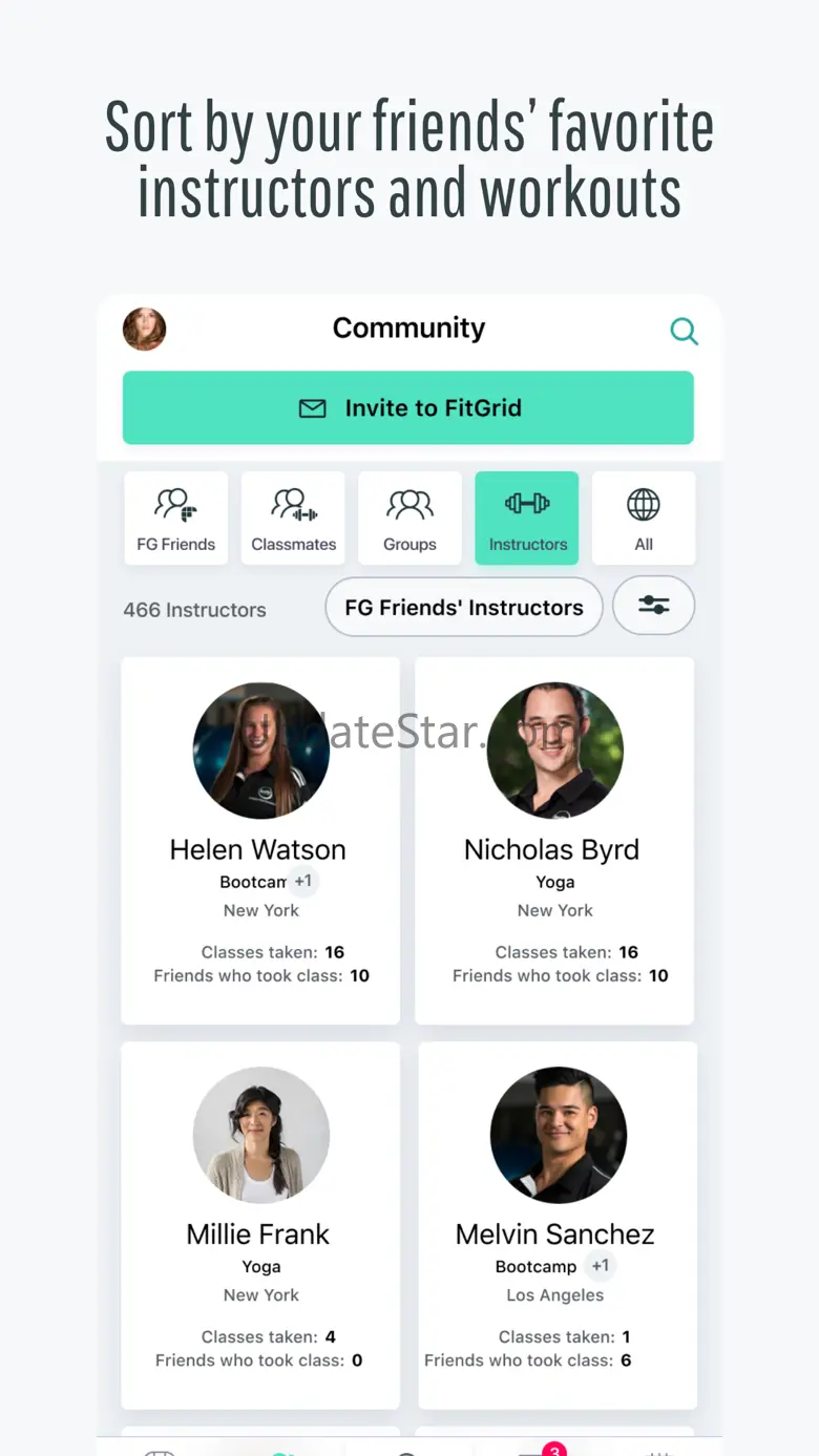 FitGrid: Fitness Class App 4.5.2