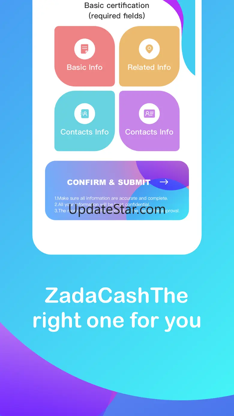 Zada Cash - Easy to apply 1.5.3