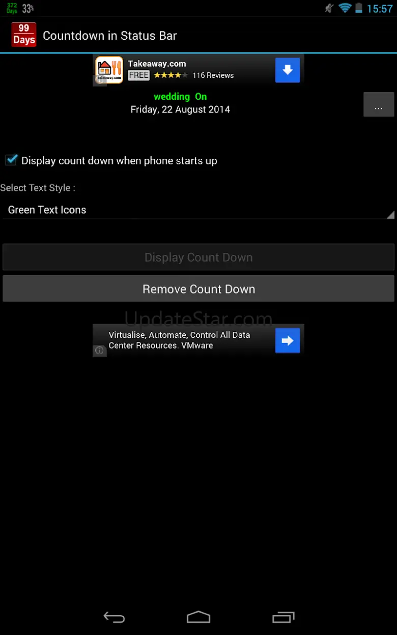 Countdown in Status Bar 2.0.6