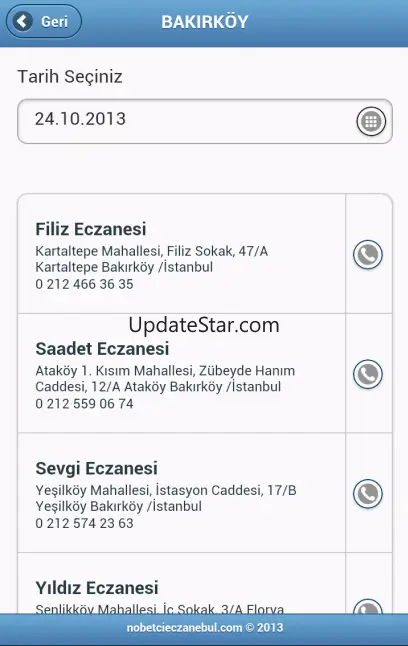 Nobetci Eczane Bul 1.11
