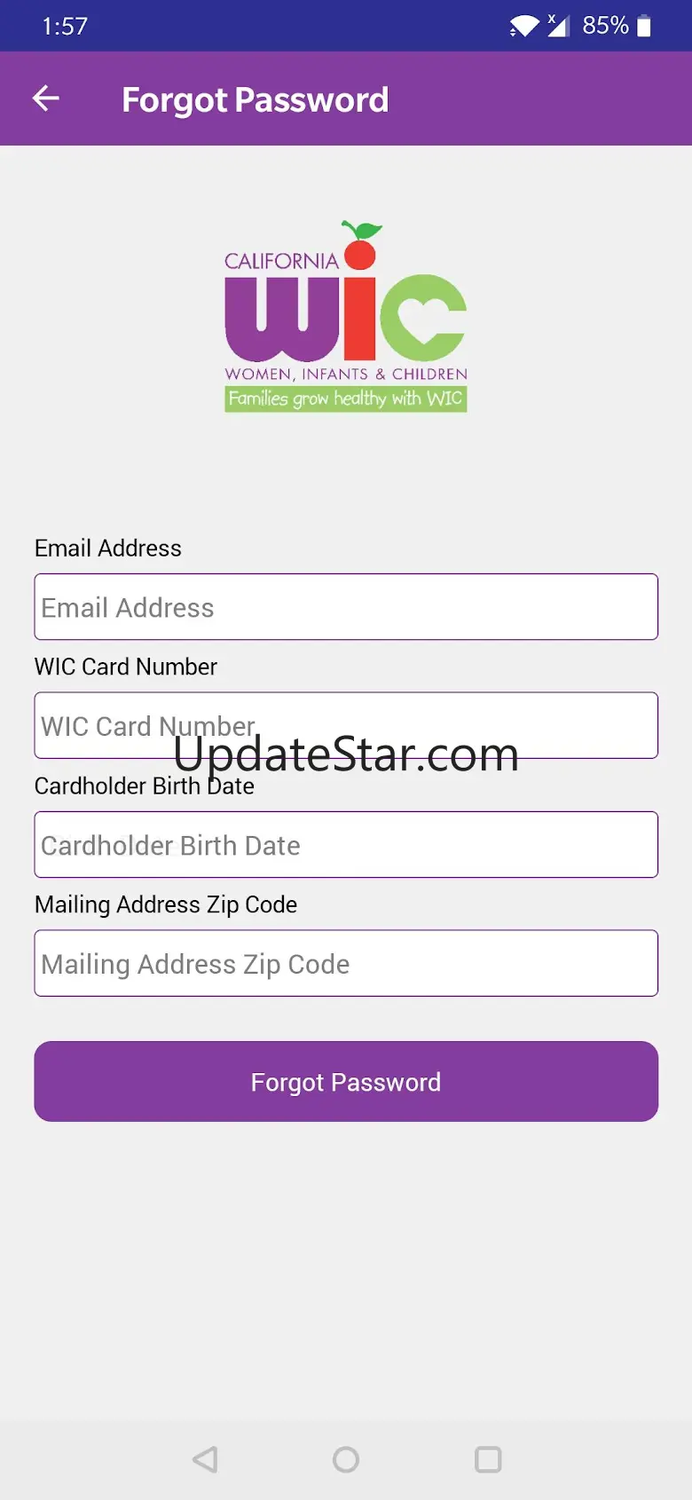 California WIC App 1.6.1