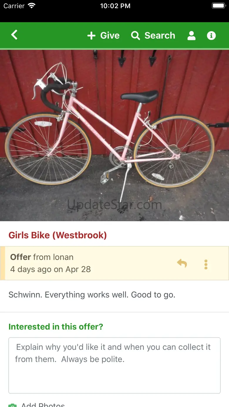 Freecycle + trash nothing! 3.4.4