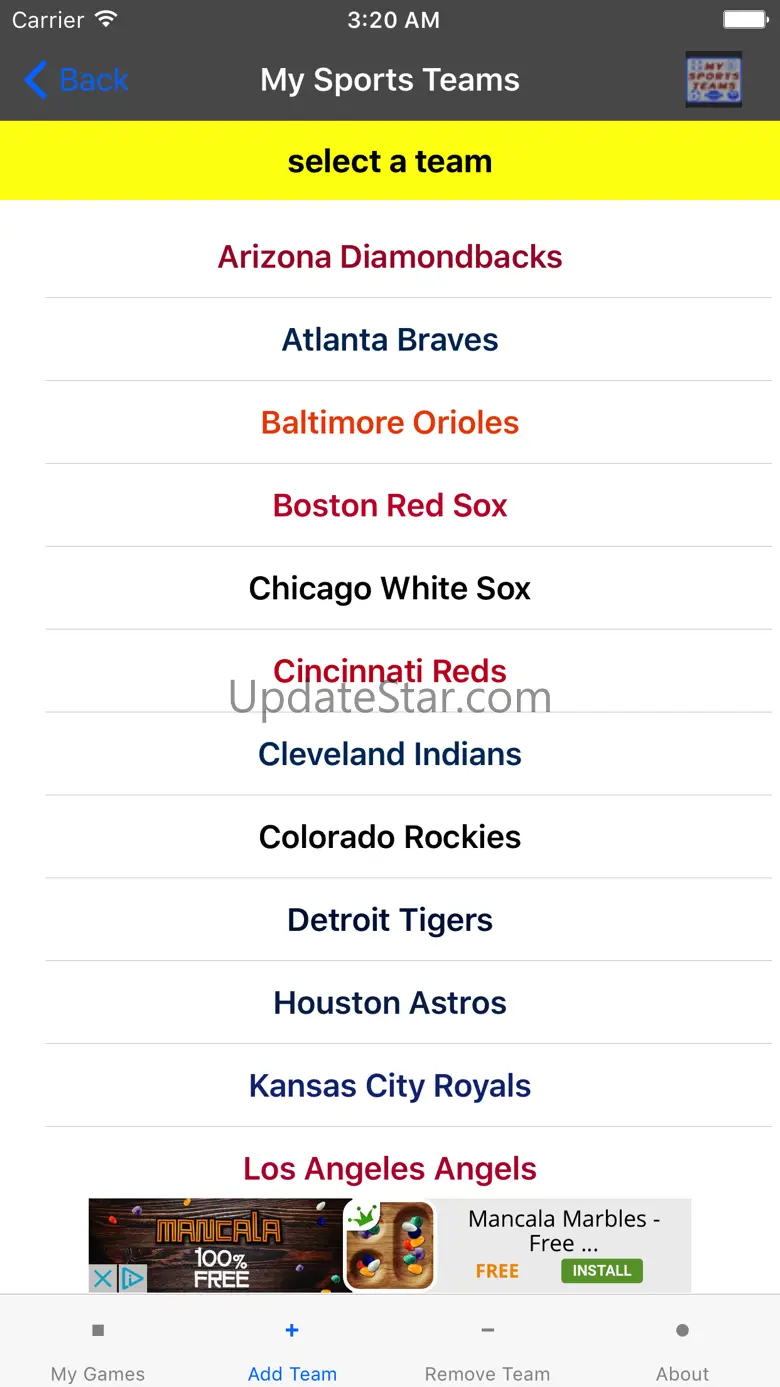 My Sports Teams 1.0.1
