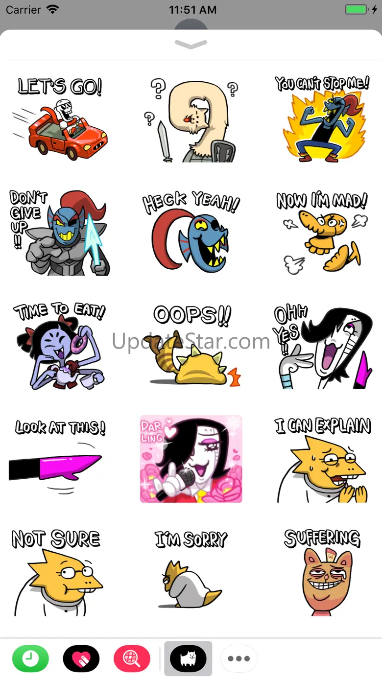 UNDERTALE Stickers 1.0