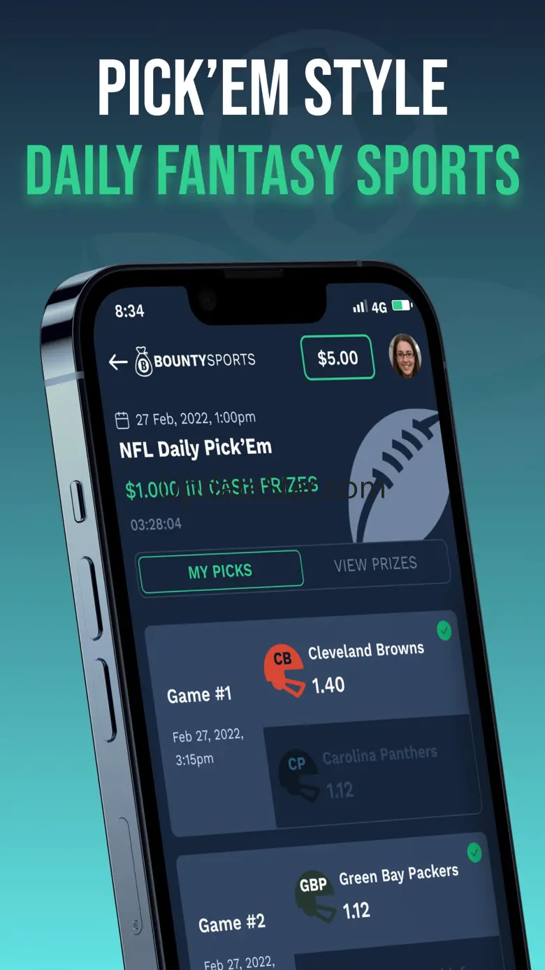 Bounty Sports: Fantasy Pickems 5.22