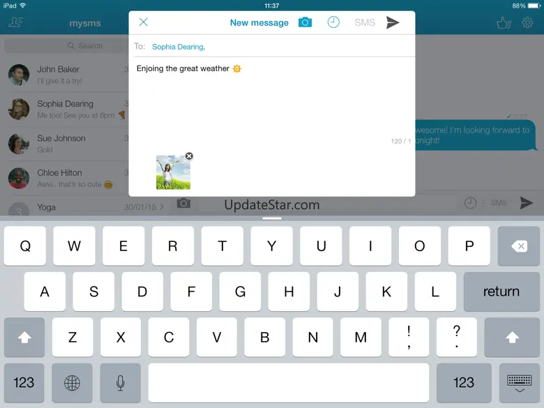 SMS Texting from Tablet & Sync 4.5.2