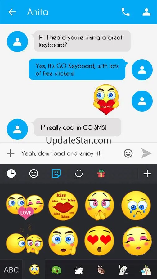GO Keyboard Sticker Love Emoji 1.5